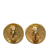 Chanel B Chanel Gold Gold Plated Metal CC Clip On Earrings France