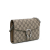 Gucci B Gucci Brown Beige Coated Canvas Fabric GG Supreme Dionysus Chain Wallet Italy