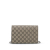 Gucci B Gucci Brown Beige Coated Canvas Fabric GG Supreme Dionysus Chain Wallet Italy