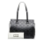 Gucci AB Gucci Black Calf Leather GG Embossed Tote Italy