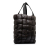 Bottega Veneta B Bottega Veneta Black Calf Leather Padded Maxi Intrecciato Tote Italy