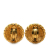 Chanel AB Chanel Gold Gold Plated Metal CC Clip On Earrings France