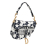 Christian Dior AB Dior White with Blue Dark Blue Canvas Fabric Stars Embroidered Saddle Bag Italy