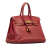 Hermès B Hermès Red Calf Leather 2010 Clemence Birkin 35 France