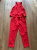 Trina Turk Bright red halter jumpsuit