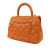 Chanel AB Chanel Orange Caviar Leather Leather Extra Mini Caviar Coco Top Handle Italy