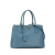 Prada B Prada Blue Light Blue Saffiano Leather Medium Galleria Satchel Italy