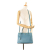 Prada B Prada Blue Light Blue Saffiano Leather Medium Galleria Satchel Italy