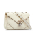 Chanel B Chanel White Calf Leather Caviar Macro Chevron Flap Italy