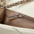 Chanel B Chanel White Calf Leather Caviar Macro Chevron Flap Italy