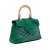 Goyard AB Goyard Green Coated Canvas Fabric Mini Goyardine Saigon Souple France