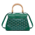 Goyard AB Goyard Green Coated Canvas Fabric Mini Goyardine Saigon Souple France