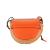 Loewe B LOEWE Brown Beige with Orange Raffia Natural Material Medium Gate Crossbody Spain