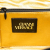 Versace B Versace Yellow with Black Coated Canvas Fabric Barocco Leopard Vanity Bag Italy