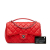 Chanel AB Chanel Red Lambskin Leather Leather Medium Easy Carry Flap Satchel Italy