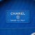 Chanel B Chanel Blue Tweed Fabric Quilted Round Clutch With Chain Italy