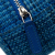 Chanel B Chanel Blue Tweed Fabric Quilted Round Clutch With Chain Italy