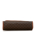 Celine B Celine Brown Coated Canvas Fabric Macadam Clutch Italy