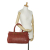 Bottega Veneta B Bottega Veneta Red Calf Leather Intrecciato Tote Bag Italy