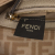 Fendi AB Fendi Brown Beige Wool Fabric Zucca Selleria Baguette Italy