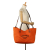 Hermès AB Hermès Orange Canvas Fabric Toile Fourre Tout du Cavalier Carryall Tote France