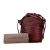 Bottega Veneta B Bottega Veneta Red Burgundy Nappa Leather Leather Nappa Intrecciato Drawstring Bucket Bag Italy