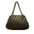 Fendi B Fendi Brown Canvas Fabric Small Metallic Zucca Mia Hanbag Italy