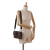 Fendi AB Fendi Brown Dark Brown Canvas Fabric Zucca Convertible Baguette Crossbody Italy