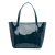 Dolce & Gabbana B Dolce & Gabbana Blue Navy Patent Leather Leather Tote Bag Italy