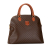 Celine B Celine Brown Coated Canvas Fabric Macadam Dome Handbag Italy