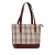 Burberry B Burberry Brown Beige Canvas Fabric House Check Tote United Kingdom