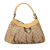 Gucci B Gucci Brown Beige Canvas Fabric GG Abbey D-Ring Shoulder Bag Italy