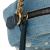 Gucci AB Gucci Blue Denim Denim Fabric Small GG Marmont Pearl Studded Crossbody Bag Italy