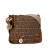 Fendi B Fendi Brown Beige Canvas Fabric Zucchino F Charm Crossbody Italy