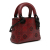 Christian Dior B Dior Red Dark Red Calf Leather Mini Embossed skin Cannage Flower Studded Lady Dior Italy