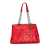 Christian Dior B Dior Red Lambskin Leather Leather Small Lambskin Cannage Soft Zip Shopping Tote Italy