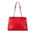 Christian Dior B Dior Red Lambskin Leather Leather Small Lambskin Cannage Soft Zip Shopping Tote Italy