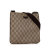 Gucci B Gucci Brown Beige Coated Canvas Fabric GG Supreme Crossbody Italy