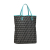 Fendi B Fendi Black Light Blue with Blue Light Blue Canvas Fabric Zucchino Tote Italy