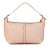 Bottega Veneta AB Bottega Veneta Pink Calf Leather Intrecciato-Trimmed Cervo Satchel Italy