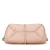 Bottega Veneta AB Bottega Veneta Pink Calf Leather Intrecciato-Trimmed Cervo Satchel Italy