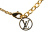 Louis Vuitton B Louis Vuitton Gold Gold Plated Metal Essential V Necklace Italy