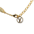 Louis Vuitton B Louis Vuitton Gold Gold Plated Metal Essential V Necklace Italy