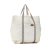 Chloé B Chloé White Ivory Straw Natural Material and Canvas Tote Bag Italy