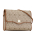 Christian Dior B Dior Brown Beige Coated Canvas Fabric Honeycomb Crossbody France