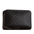 Gucci AB Gucci Brown Dark Brown Calf Leather Guccissima Clutch Italy