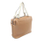 Celine B Celine Brown with White Calf Leather Small Soft Cube Bag Italy