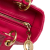 Christian Dior B Dior Pink Hot Pink Lambskin Leather Leather Medium Lambskin Cannage Lady Dior Italy