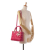 Christian Dior B Dior Pink Hot Pink Lambskin Leather Leather Medium Lambskin Cannage Lady Dior Italy