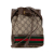 Gucci B Gucci Brown Beige Coated Canvas Fabric Mini GG Supreme Ophidia Bucket Bag Italy